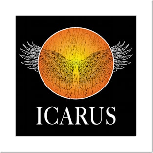 Vintage Icarus Wings And Sun Gifts Posters and Art